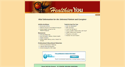 Desktop Screenshot of healthieryou.com