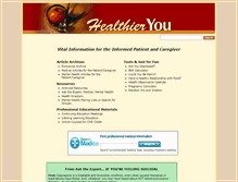 Tablet Screenshot of healthieryou.com